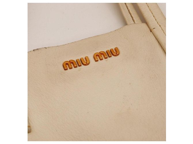 Borsa Tote Colorblock Miu Miu Bianco Rosso - vista 7