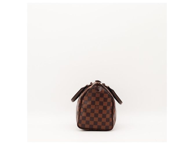 Borsa a mano Louis Vuitton Speedy 30 Damier Ebene Canvas Marrone - vista 3