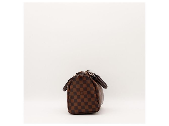Borsa a mano Louis Vuitton Speedy 30 Damier Ebene Canvas Marrone - vista 5