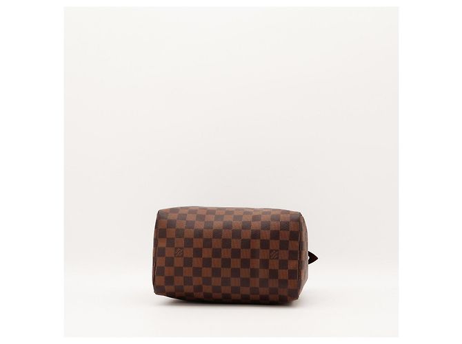 Borsa a mano Louis Vuitton Speedy 30 Damier Ebene Canvas Marrone - vista 6