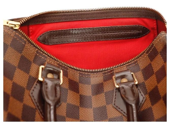 Borsa a mano Louis Vuitton Speedy 30 Damier Ebene Canvas Marrone - vista 7