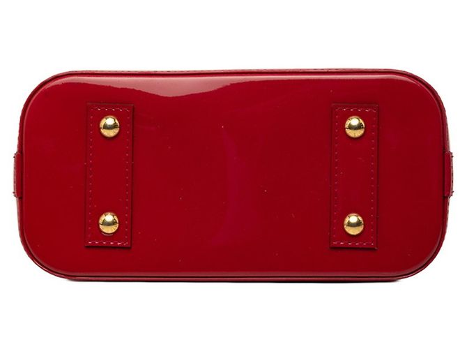 Borsa Louis Vuitton Monogram Vernis Alma BB Rosa Rosso - vista 3