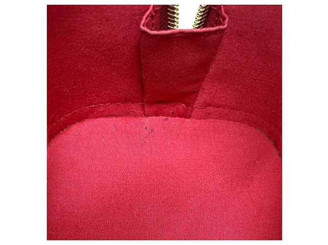 Borsa Louis Vuitton Monogram Vernis Alma BB Rosa Rosso - vista 5