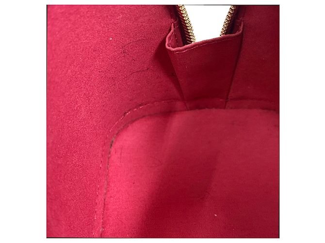 Borsa Louis Vuitton Monogram Vernis Alma BB Rosa Rosso - vista 6