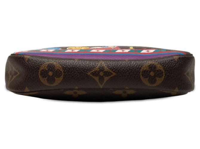 Borsa Louis Vuitton Monogram Vivienne Mini Pochette Accessoires Marrone Multicolore - vista 3