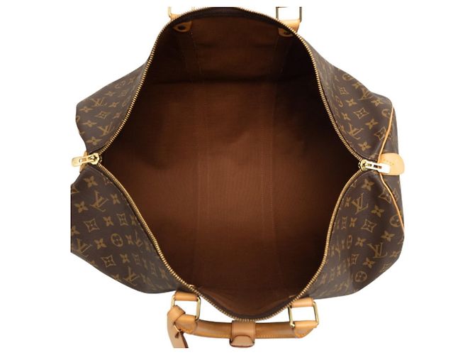 Borsa Boston Louis Vuitton Monogram Keepall 55 Marrone - vista 4