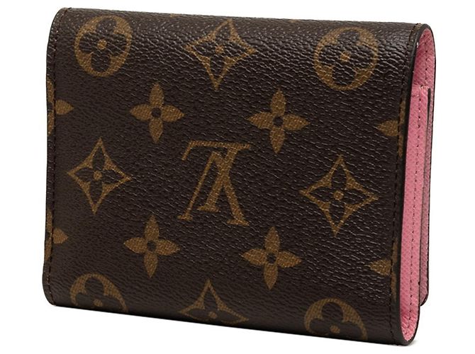 Portafoglio tri-fold Louis Vuitton Monogram Vivienne Marrone Rosa - vista 2