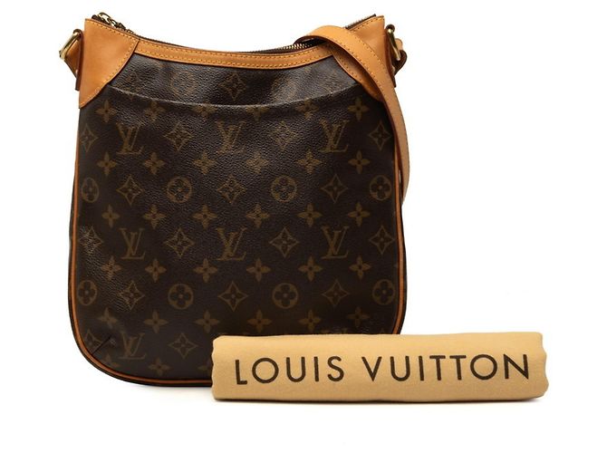 Borsa a tracolla Louis Vuitton Monogram Odeon PM Marrone - vista 7