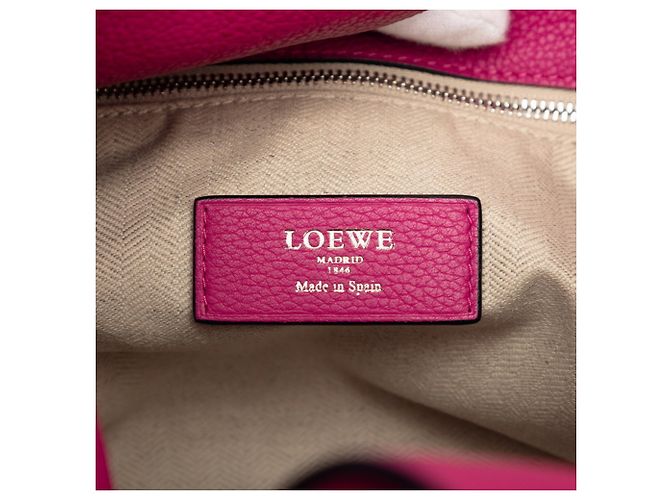 Borsa Tote Loewe Anagram Dunas Rosa - vista 5