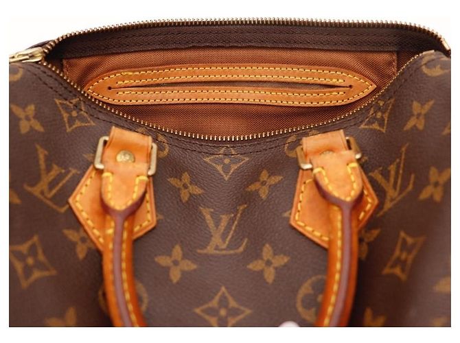 Borsa a mano Louis Vuitton Speedy 30 Monogram Canvas Marrone Monogramma - vista 7