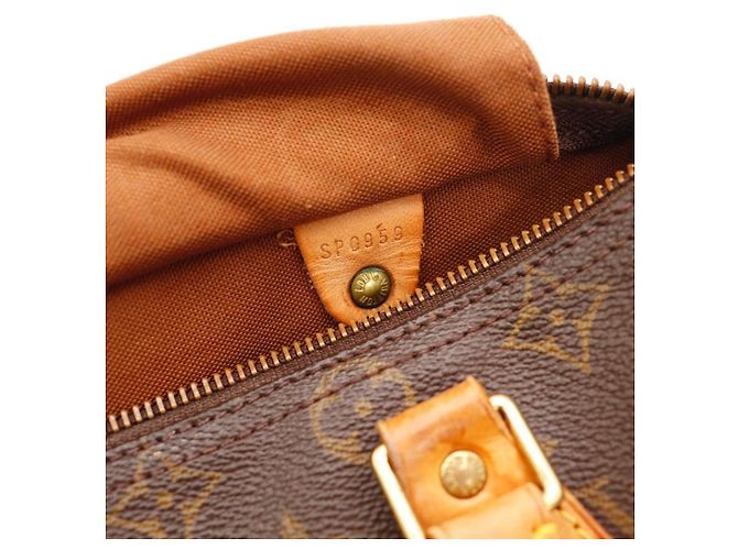 Borsa Louis Vuitton Speedy 30 Monogram Canvas Marrone Monogramma - vista 8