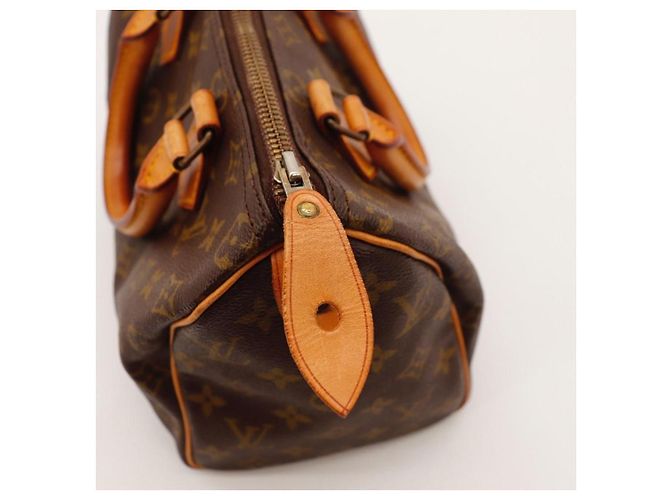 Borsa Louis Vuitton Speedy 30 Monogram Canvas Marrone Monogramma - vista 10