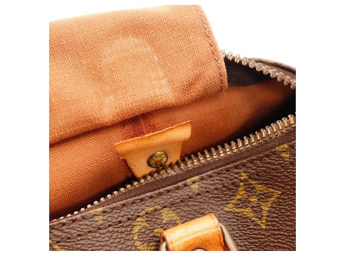 Borsa Louis Vuitton Speedy 30 Monogram Canvas Marrone Monogramma - vista 8