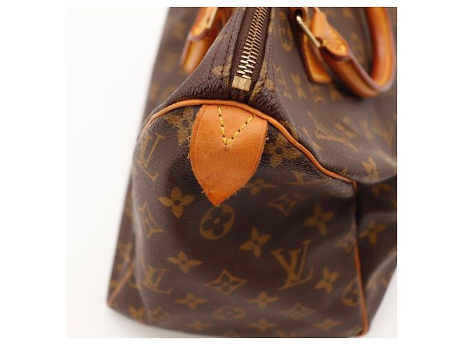 Bolso Louis Vuitton Speedy 30 Monogram Canvas Castaño - vista 10