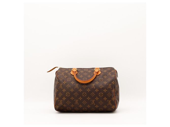 Bolso Louis Vuitton Speedy 30 Monogram Canvas Castaño - vista 4
