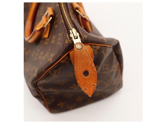 Bolso Louis Vuitton Speedy 30 Monogram Canvas Castaño - vista 9