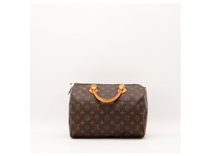 Borsa Louis Vuitton Speedy 30 Monogram Canvas Marrone Monogramma - vista 4