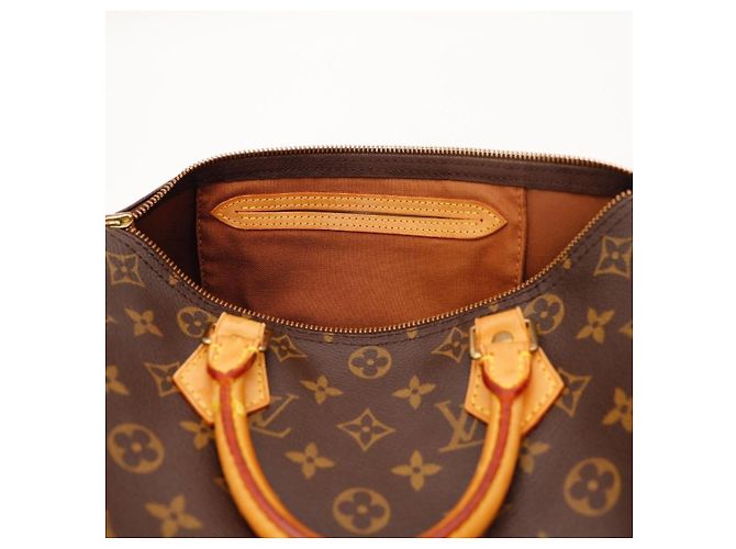 Borsa Louis Vuitton Speedy 30 Monogram Canvas Marrone Monogramma - vista 7