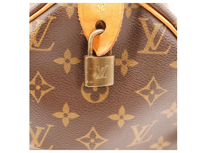 Borsa a mano Louis Vuitton Speedy 30 Monogram Canvas Marrone Monogramma - vista 10