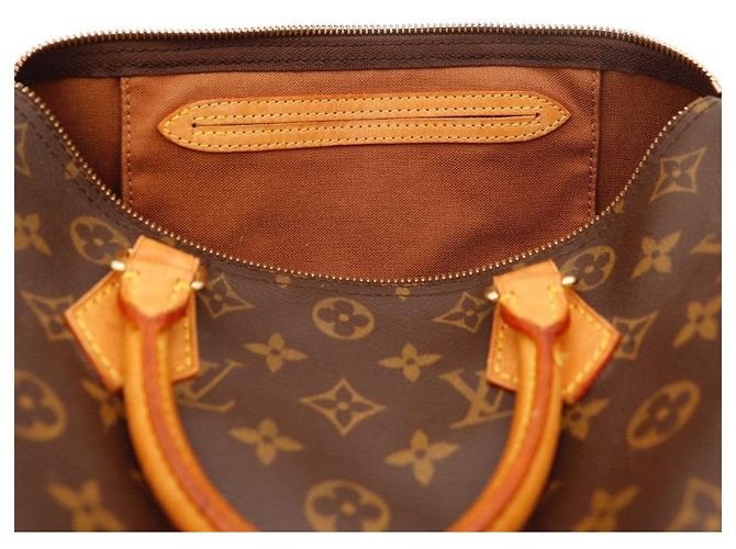 Borsa a mano Louis Vuitton Speedy 30 Monogram Canvas Marrone Monogramma - vista 7