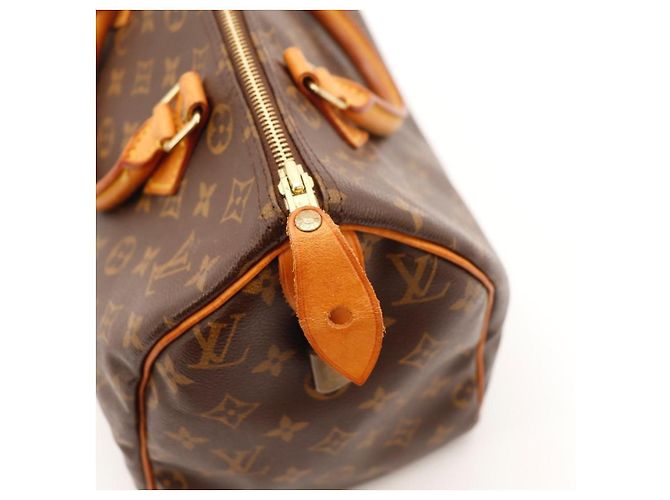 Borsa a mano Louis Vuitton Speedy 30 Monogram Canvas Marrone Monogramma - vista 9