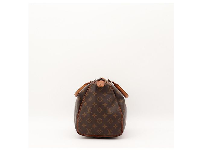 Borsa Louis Vuitton Speedy 30 Monogram Canvas Marrone Monogramma - vista 3