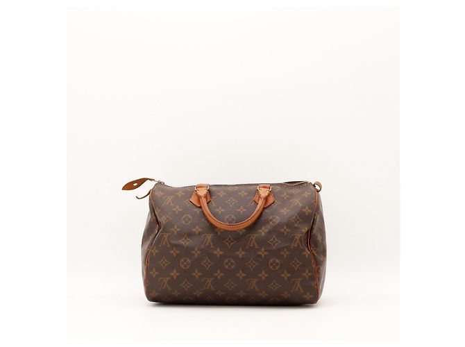 Borsa Louis Vuitton Speedy 30 Monogram Canvas Marrone Monogramma - vista 4