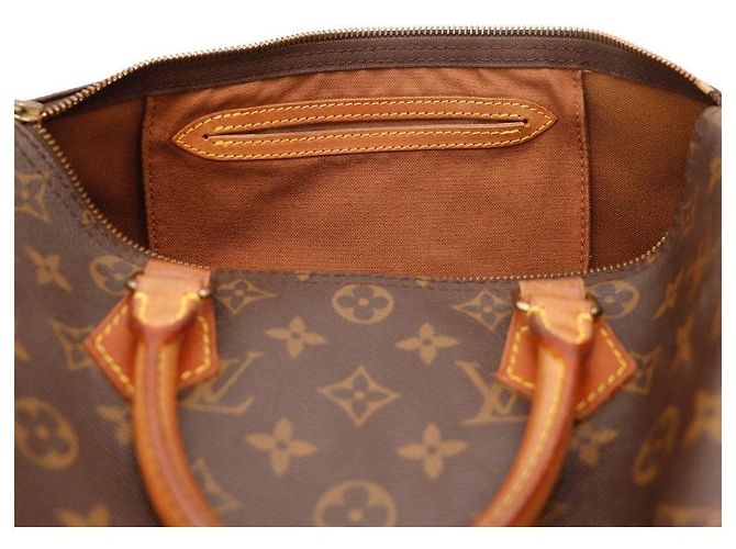 Borsa Louis Vuitton Speedy 30 Monogram Canvas Marrone Monogramma - vista 7