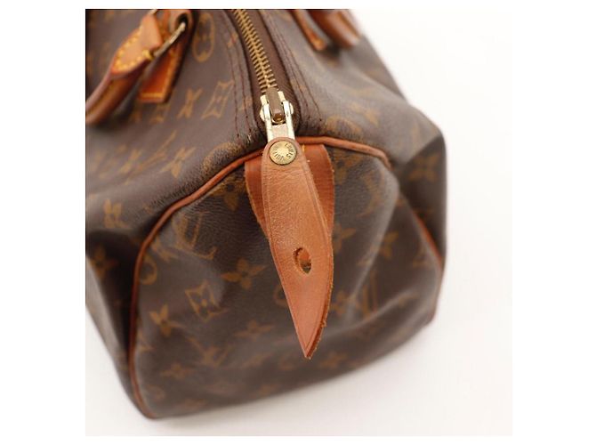Borsa Louis Vuitton Speedy 30 Monogram Canvas Marrone Monogramma - vista 9