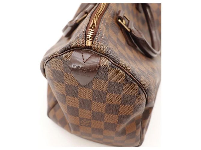 Louis Vuitton Speedy 30 Damier Ebene Canvas Marrone - vista 11