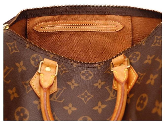 Bolsa Louis Vuitton Speedy 30 Monogram Canvas Marrom Monograma - vista 7