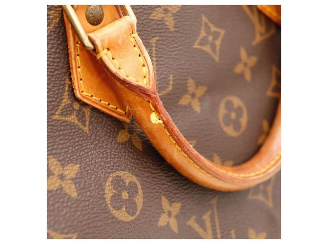 Borsa Louis Vuitton Speedy 30 Monogram Canvas Marrone Monogramma - vista 11