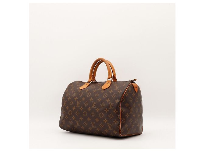 Borsa Louis Vuitton Speedy 30 Monogram Canvas Marrone Monogramma - vista 2