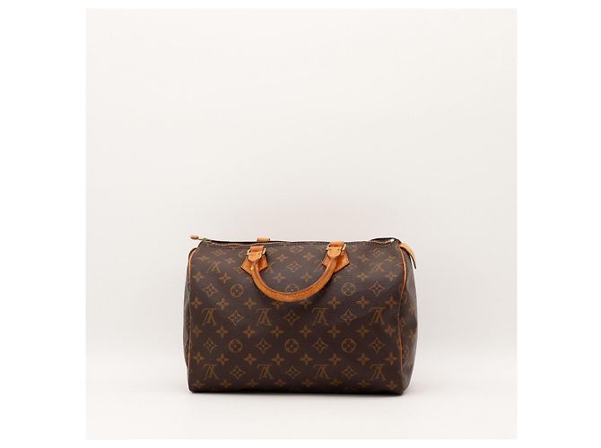 Borsa Louis Vuitton Speedy 30 Monogram Canvas Marrone Monogramma - vista 4