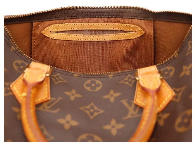 Borsa Louis Vuitton Speedy 30 Monogram Canvas Marrone Monogramma - vista 7