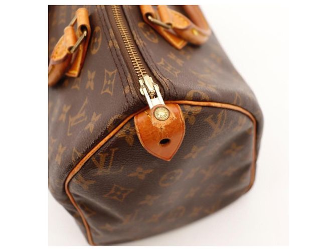Borsa Louis Vuitton Speedy 30 Monogram Canvas Marrone Monogramma - vista 9