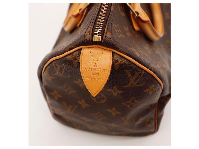 Borsa Louis Vuitton Speedy 30 Monogram Canvas Marrone Monogramma - vista 10