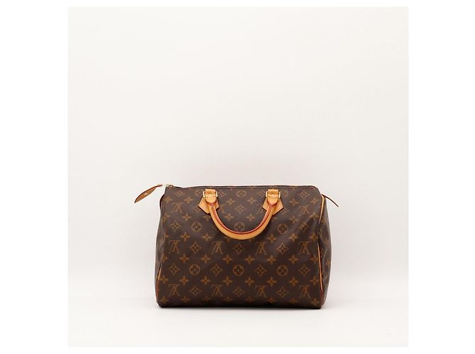 Borsa Louis Vuitton Speedy 30 Monogram Canvas Marrone Monogramma - vista 4