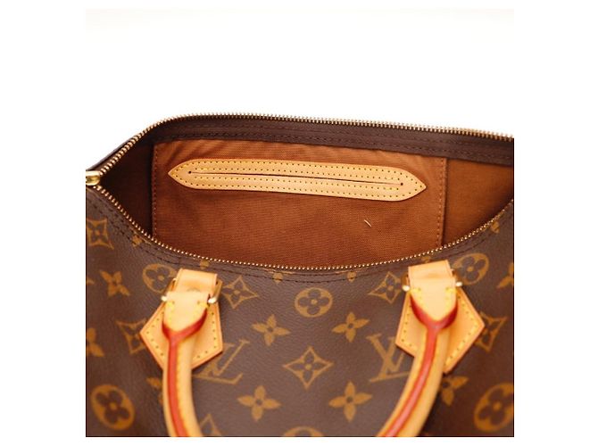 Borsa Louis Vuitton Speedy 30 Monogram Canvas Marrone Monogramma - vista 7