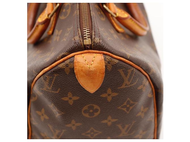 Borsa Louis Vuitton Speedy 30 Monogram Canvas Marrone - vista 12