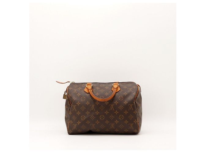 Borsa Louis Vuitton Speedy 30 Monogram Canvas Marrone - vista 4