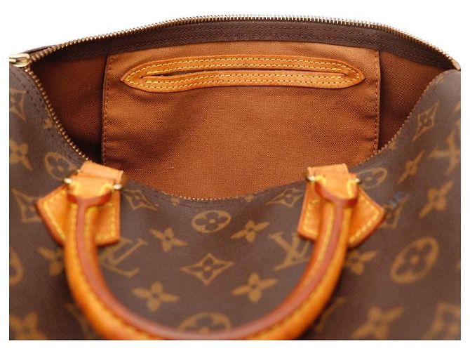 Borsa Louis Vuitton Speedy 30 Monogram Canvas Marrone - vista 7