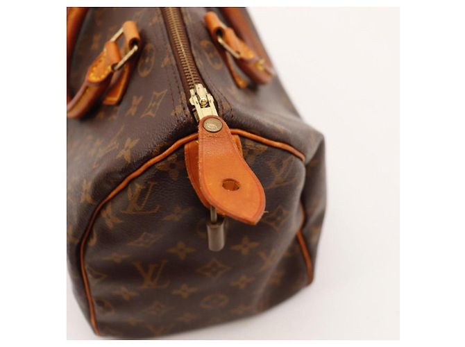 Borsa Louis Vuitton Speedy 30 Monogram Canvas Marrone - vista 9