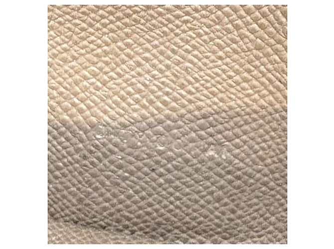 Hermès Cartera larga Hermes Veau Epsom Etoupe Bearn Soufflé Beige Gris pardo - vista 6