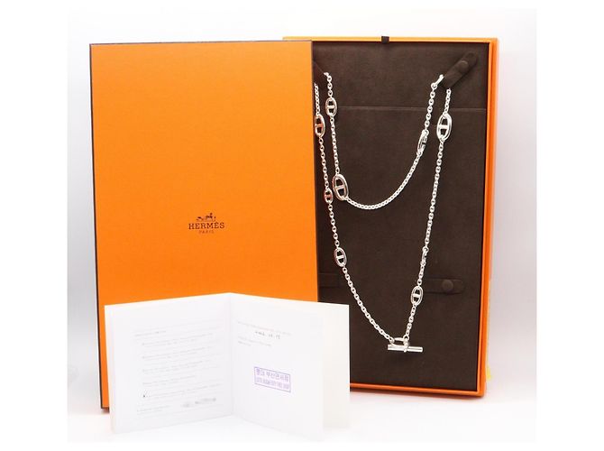 Hermès Collana Hermes Chaine d'Ancre Farandole Argento - vista 5