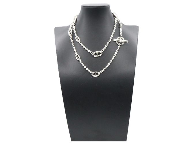 Hermès Collana Hermes Chaine d'Ancre Farandole Argento - vista 6