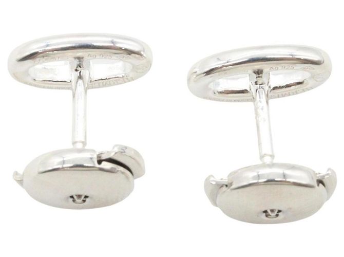 Hermès Hermes Chaine d'Ancre Silver Stecker-Ohrringe Silber - Ansicht 2