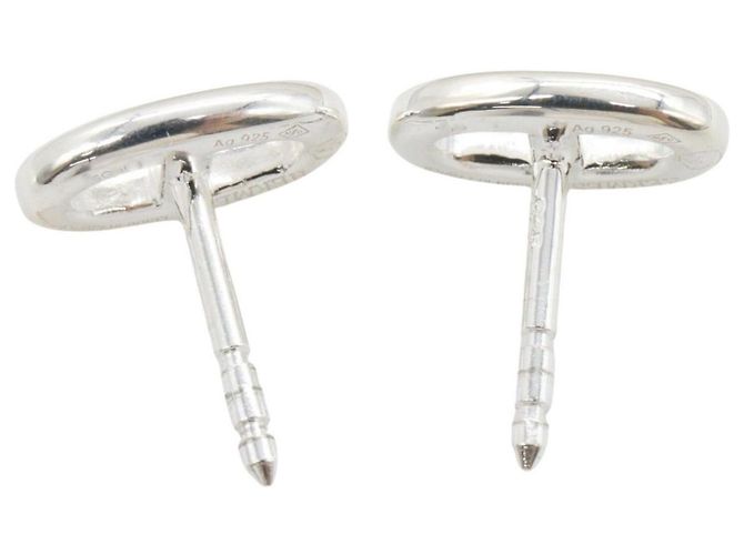 Hermès Hermes Chaine d'Ancre Silver Stecker-Ohrringe Silber - Ansicht 3