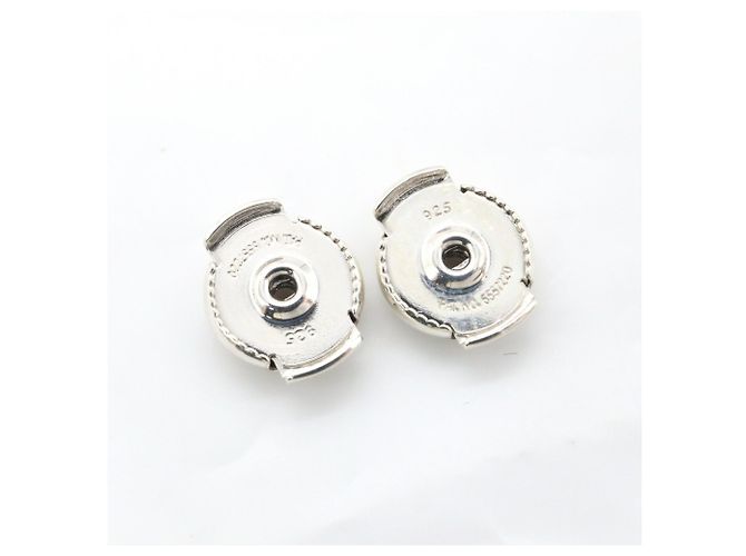 Hermès Hermes Chaine d'Ancre Silver Stecker-Ohrringe Silber - Ansicht 5