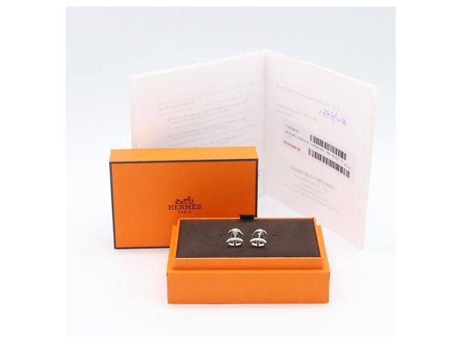 Hermès Hermes Chaine d'Ancre Silver Stecker-Ohrringe Silber - Ansicht 6
